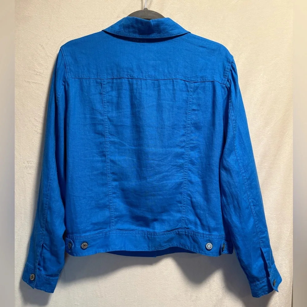 Jones New York Vibrant Blue Jean Jacket - Picture 2 of 3